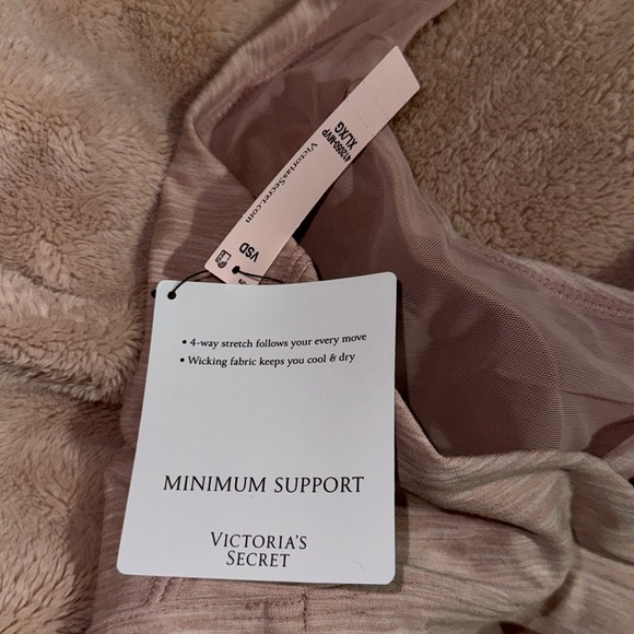 Victorias Secret Pink/Flesh Sport Strappy Back Sports Bra XL - Pink/Flesh - Picture 5 of 8